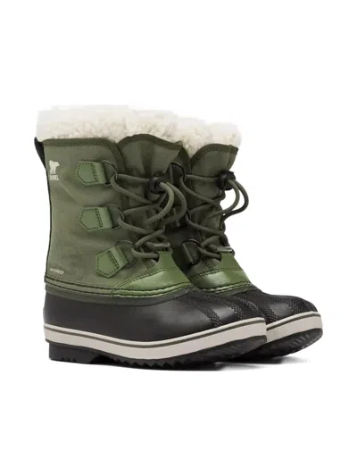 Sorel Yoot Pac Lace-up Snow Boots In Green