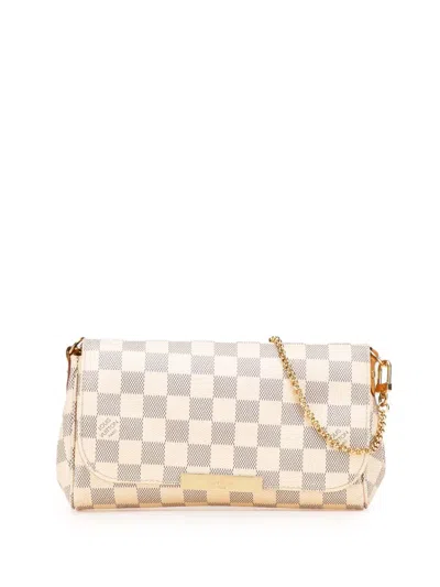 Pre-owned Louis Vuitton 2016 Damier Azur Favorite Pm Satchel