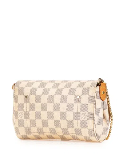 Pre-owned Louis Vuitton 2016 Damier Azur Favorite Pm Satchel