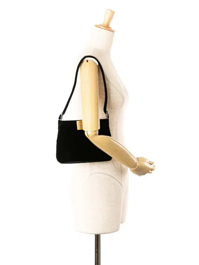 Pre-owned Fendi 2000-2010 Velvet Shoulder Bag