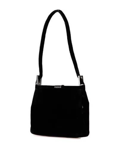 Pre-owned Fendi 2000-2010 Velvet Shoulder Bag