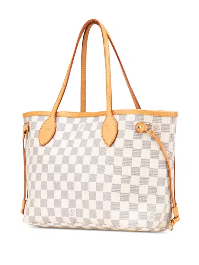 Pre-owned Louis Vuitton 2012 Damier Azur Neverfull Pm Tote Bag