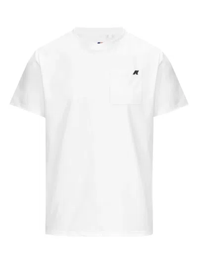 K-way Logo-detail Pocket Cotton T-shirt In White