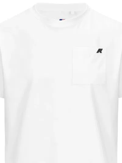 K-way Logo-detail Pocket Cotton T-shirt In White