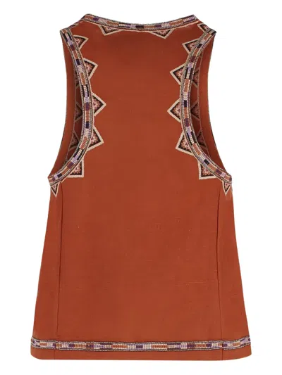 Isabel Marant Zahara Beaded-embellishment Silk Top