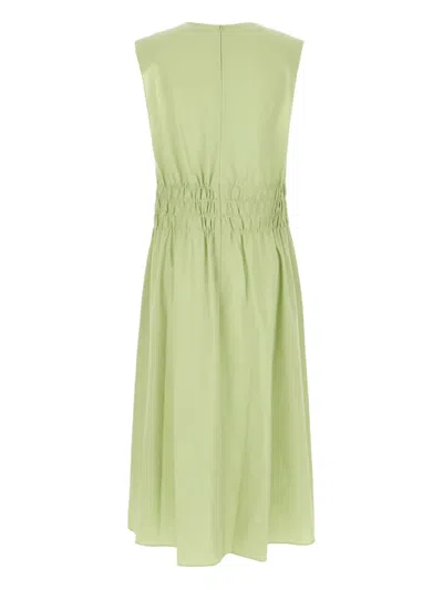 Gabriele Colangelo Lace-up Drawstring Dress In Green