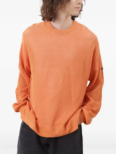 Manastash Mesh-knit Sweater In Orange
