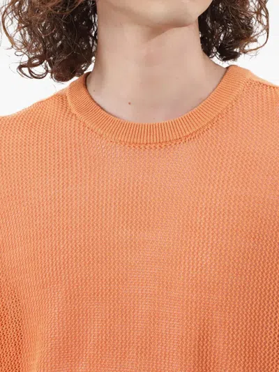 Manastash Mesh-knit Sweater In Orange