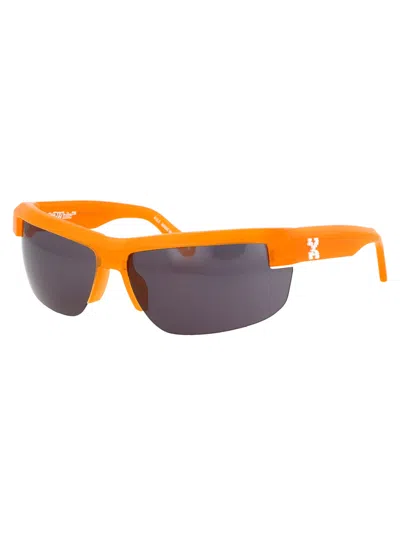 Off-white Orange Acetate Sunglasses