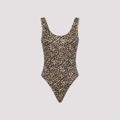 Oséree Swimwear Oseree Swimwear Animalier Lumier Sporty Maillot One-piece Swimsuit In Gray