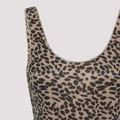 Oséree Swimwear Oseree Swimwear Animalier Lumier Sporty Maillot One-piece Swimsuit In Gray