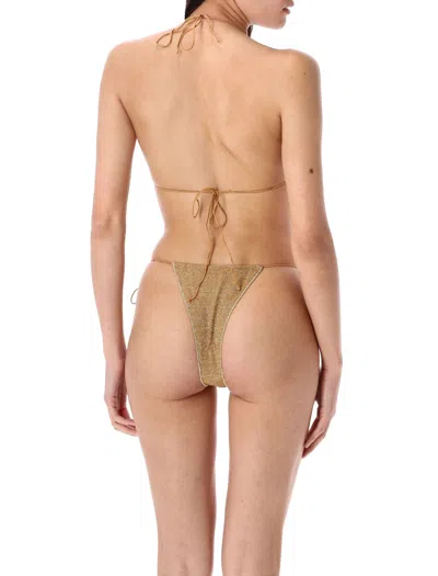 Oséree Swimwear Oseree Swimwear Lumière Microkini In Brown