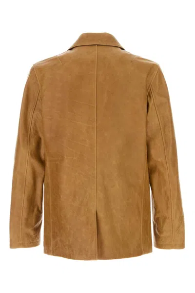Our Legacy Opening Blazer In Camel Leather In Brown