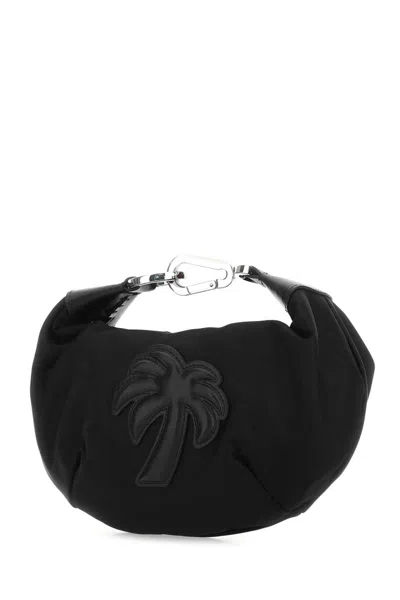 Palm Angels Black Fabric Big Palm Handbag