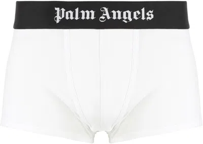 Palm Angels Cotton Boxer Duo Logo Band In Animal Print