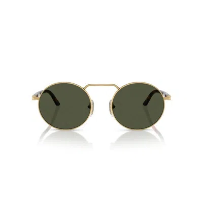 Persol Round-frame Sunglasses In Green