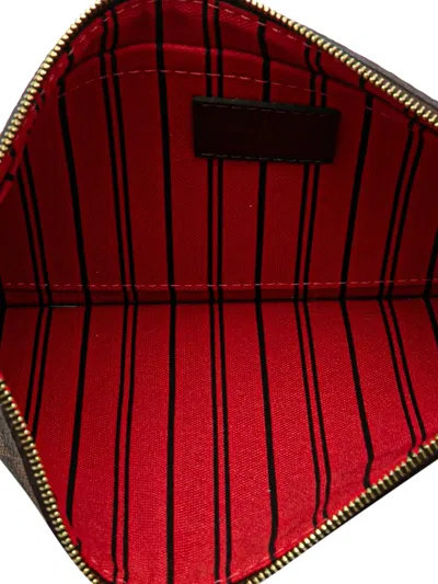 Pre-owned Louis Vuitton 2016 Damier Ebene Neverfull Mm Pouch