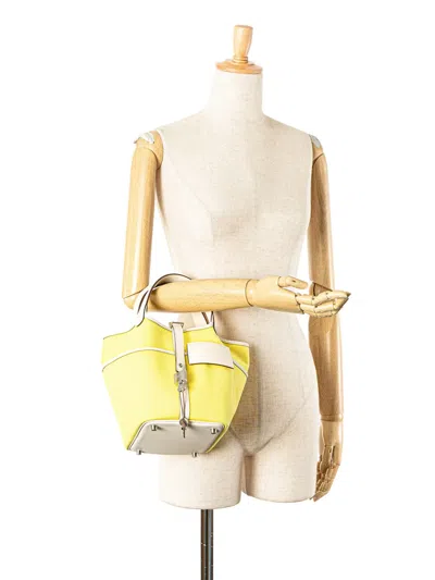 Pre-owned Hermes 2022 Toile Goeland And Swift Cargo Picotin Lock 18 Handbag