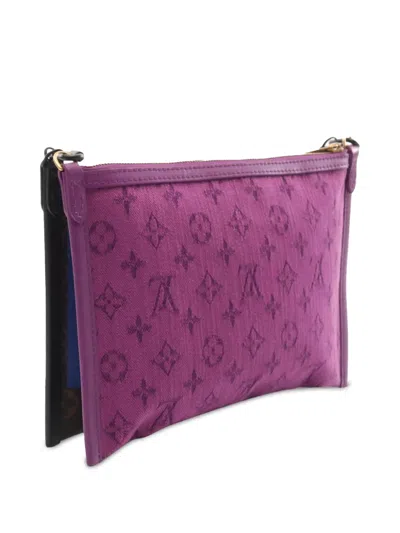 Pre-owned Louis Vuitton 2019 Monogram Double Flat Messenger Crossbody Bag