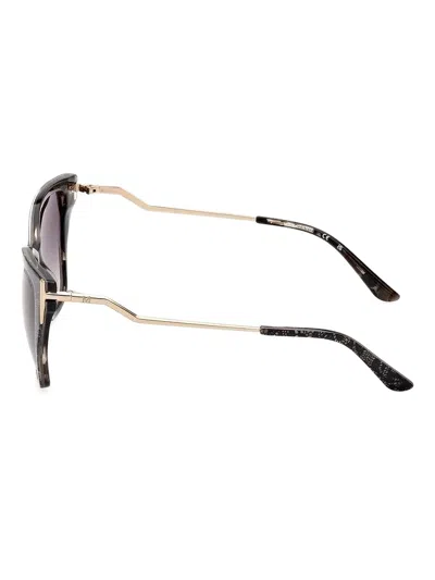 Marciano Glitter-embellished Cat-eye Sunglasses In Black