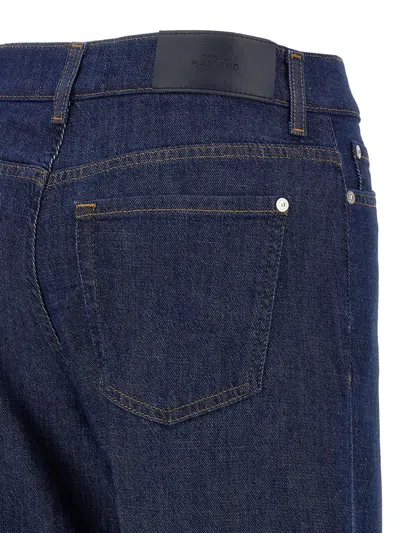 7 For All Mankind High-waisted Wide-leg Denim Jeans With Relaxed Fit In Blue