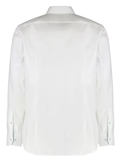 Hugo Boss Boss Cotton Shirt In White
