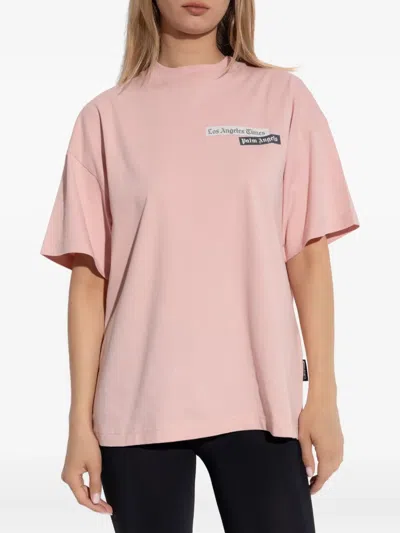 Palm Angels Logo Printed Crewneck T-shirt