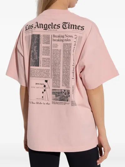 Palm Angels Logo Printed Crewneck T-shirt