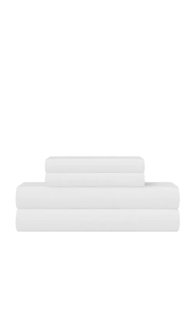 Barefoot Dreams Full Washed Bamboo Sheet Set In White