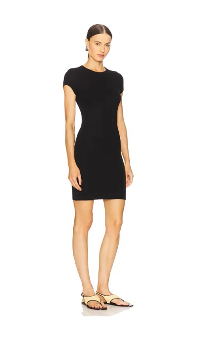 Enza Costa Silk Rib Cap Sleeve Mini Dress