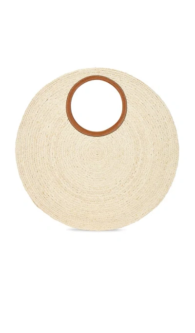 Cult Gaia Amun Oversized Raffia Shoulder Bag In Brown