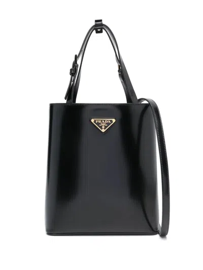Prada Triangle Logo-plaque Bucket Bag