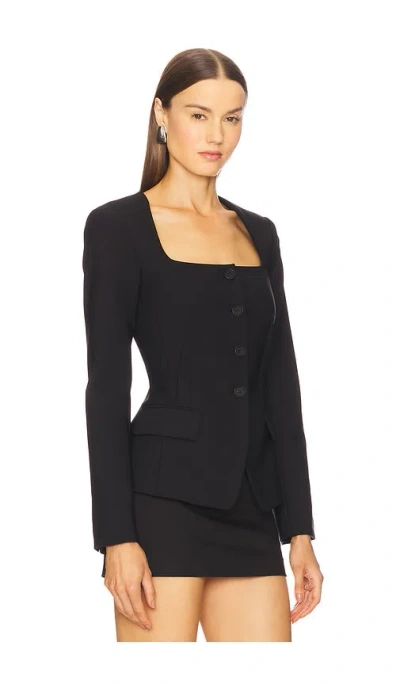 Simkhai Marlowe U-neck Jacket In Black