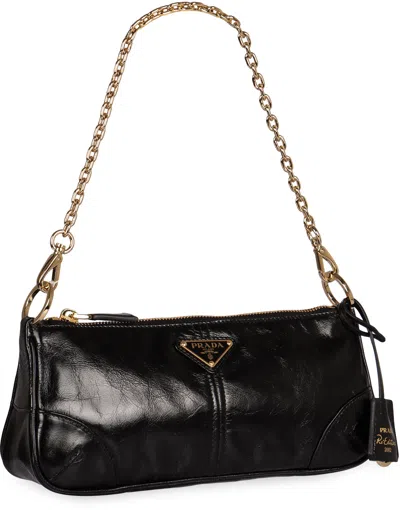 Prada Re-edition 2002 Leather Shoulder Bag