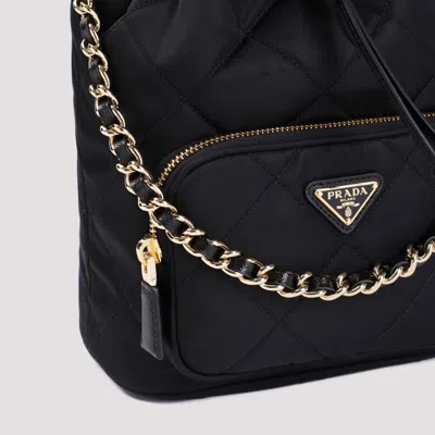 Prada Black Re-nylon Bucket Bag