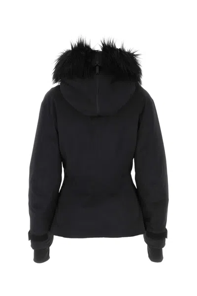Prada Women's Re-nylon Ski Jacket In Black