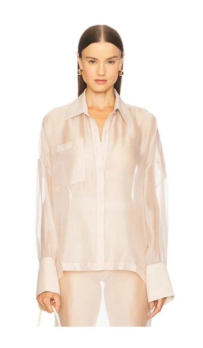 Lovers & Friends Kelsie Sheer Top In Gray