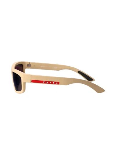 Prada Rectangle-frame Sunglasses In Neutral