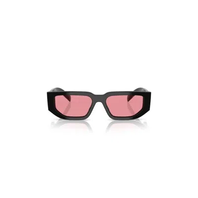 Prada Triangle-logo Sunglasses In Pink