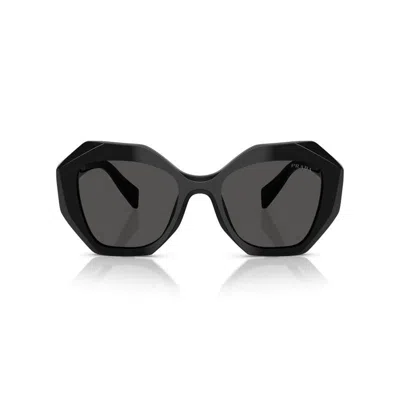 Prada Geometric Sunglasses In Black