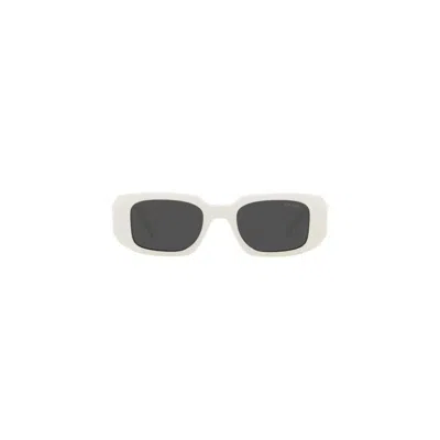 Prada Dark Grey Rectangular Ladies Sunglasses Pr 17ws 1425s0 49 In White