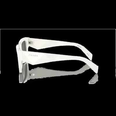Prada Square Frame Sunglasses Sunglasses In White