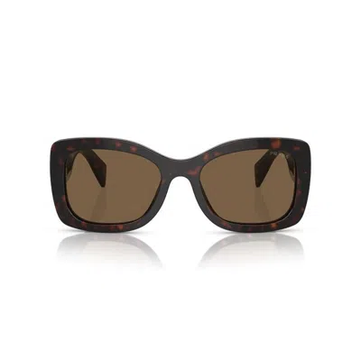 Prada Eyewear Square Frame Sunglasses In Brown