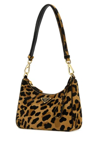 Prada Printed Calf Hair Re-edition Shoulder Bag