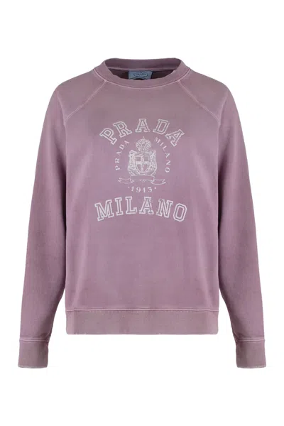 Prada Printed Cotton Sweatshirt