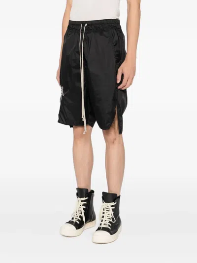 Rick Owens X Champion Bermuda Shorts With Drawstring Trousers Black
