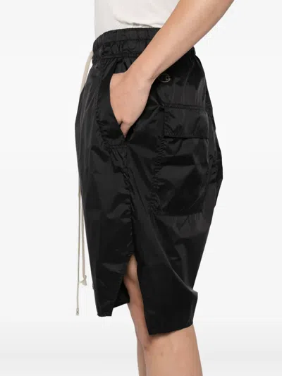 Rick Owens X Champion Bermuda Shorts With Drawstring Trousers Black