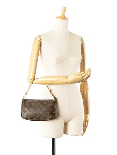 Pre-owned Louis Vuitton 2000 Monogram Pochette Accessoires Shoulder Bag