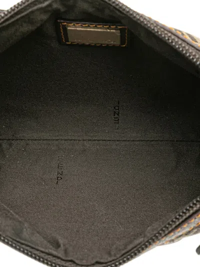Pre-owned Fendi 2000-2010 Zucchino Coated Canvas Pochette Shoulder Bag