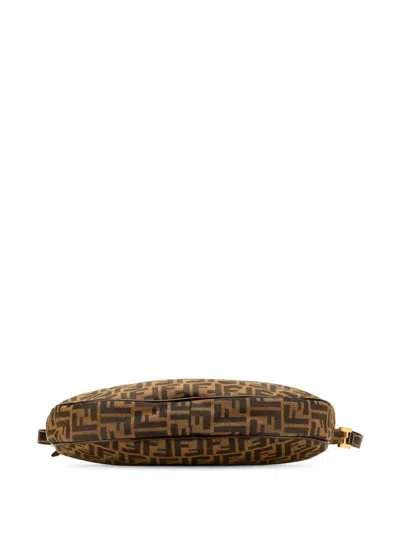 Pre-owned Fendi 20th Century Zucca Canvas Hobo Bag